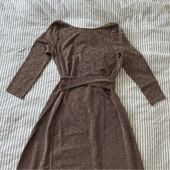 NWT Sezane Lauren dress black & metallic gold XS - Picture 4 of 12